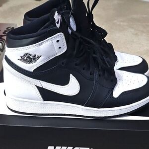 Nike Black and White Air Jordan Sneakers